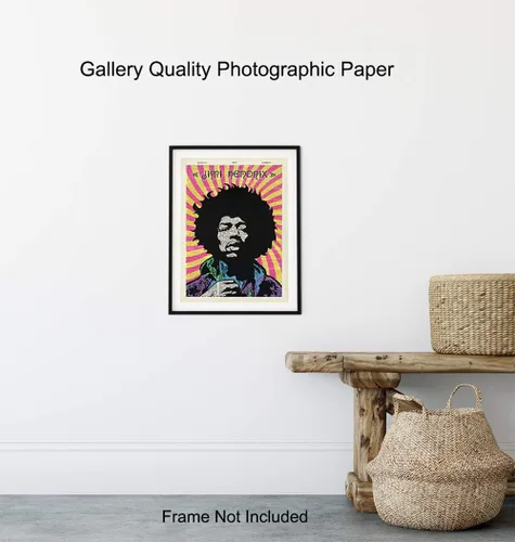 Vista 8 de Jimi Hendrix - Impresión de diccionario psicodélico para pared, foto original de 8 x 10 pulgadas, decoración del hogar, regalo para música