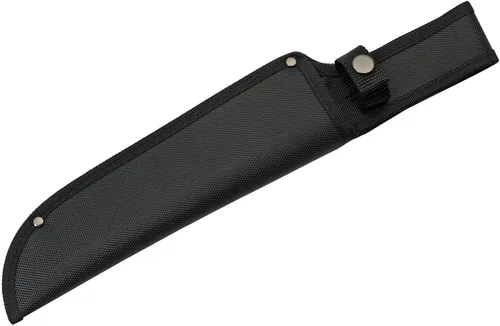 Vista 5 de SZCO Cuchillo Bowie de hoja completa de 15 pulgadas - Cuchillo negro de camping con mango D-Guard, hoja de acero inoxidable y vaina para caza
