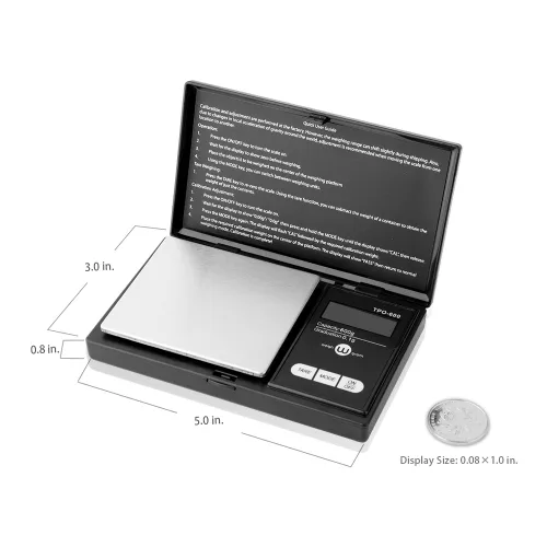 Vista 4 de Weigh Gram - Báscula de 600 g x 0,1 g, báscula de bolsillo, báscula digital para joyería, báscula de alimentos, báscula de cocina, báscula digital