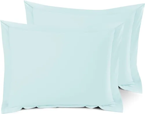 Vista 11 de Nestl Juego de 2 fundas tipo sham de almohada suaves - Fundas de almohada de microfibra de doble cepillado - Fundas de almohada de cama premium
