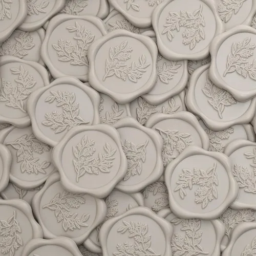 Vista 8 de UNIQOOO Calcomanías de Sello de Cera - Calcomanías de Sello de Sobre de Invitación de Boda de Eucalipto, 50 Piezas Calcomanías Autoadhesivas Hoja