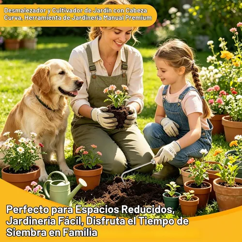 Vista 4 de Herramienta de deshierbe de grietas Gancho de una sola garra en forma de L de acero inoxidable Removedor de malezas de grietas Desmalezadora