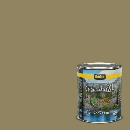 Vista 150 de Rodda Paint CASCADIA XL - Pintura satinada e imprimación para exteriores en uno, cuarto de galón, Aimee