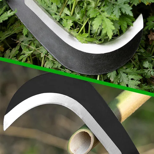 Vista 2 de Billhook - Herramientas de jardín para hoz, cepillo para limpiar hoz, con hoja de acero al carbono, cuchillo para hoz, machete para hoz para hierba