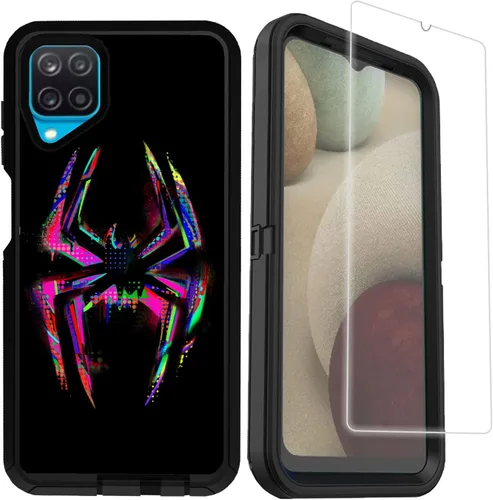 Vista 9 de Funda compatible con Samsung Galaxy A12 – Camo resistente a prueba de golpes con protector de lente de cámara [protección de grado militar]