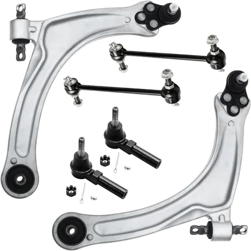 Vista 24 de Detroit Axle - Kit de extremo delantero para Chrysler 300 Dodge Charger 2011-2023 Challenger, 2 Lower Rearward Control Arms 2 Outer Tie Rods 2