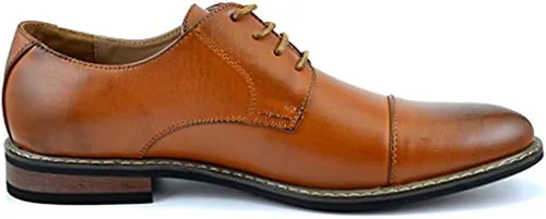 Vista 3 de DREAM PAIRS Bruno Marc zapatos de vestir a la moda de estilo italiano, modernos, formales, clásicos, zapatos oxford, con cordones, puntera vega