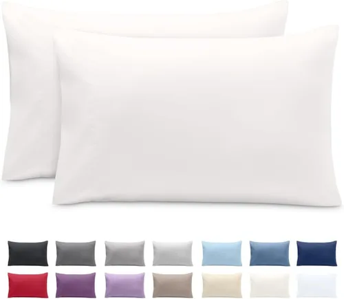 Vista 35 de Bare Home Fundas de Almohada de Microfibra a Granel – Juego de 4 de Tamaño Estándar/Queen – Fundas de Almohada Refrescantes – Doble Cepillado