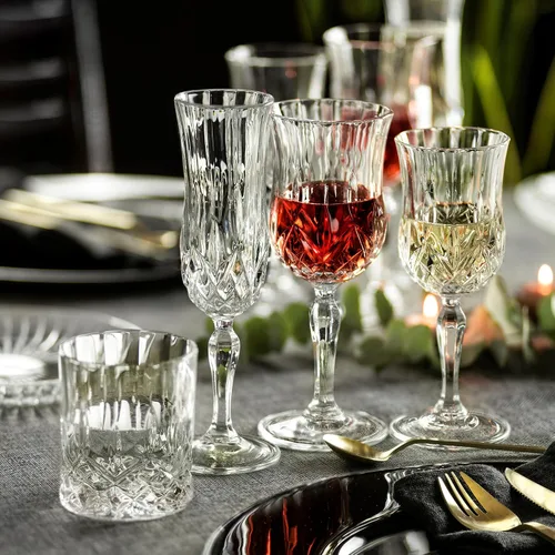 Vista 5 de Barski Copa de vino - Copa - Vino tinto - Vino blanco - Copa de agua - Vasos de tallo - Juego de 6 copas - Cristal como cristal - 5.4 oz. Hermoso