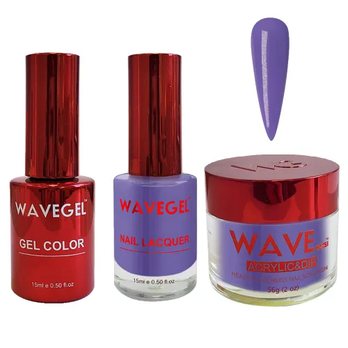 Vista 2 de WAVEGEL - Juego de gel de remojo, laca de uñas y polvo acrílico y polvo de inmersión a juego - Colección Queen - #001 Negro sedoso