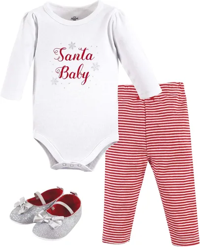 Vista 23 de Little Treasure - Conjunto unisex de mameluco de algodón, pantalón y zapatos para bebé Collar de ancla