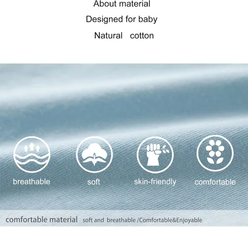 Vista 146 de pureborn Mameluco de algodón súper suave para bebés niños y niñas de 0 a 24 meses