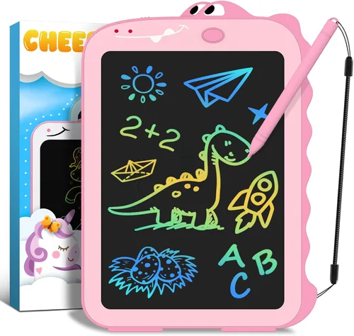 Vista 11 de CHEERFUN Tableta de escritura LCD para niños: tablero educativo de dibujo de garabatos de aprendizaje, juguetes de dinosaurio para niños pequeños