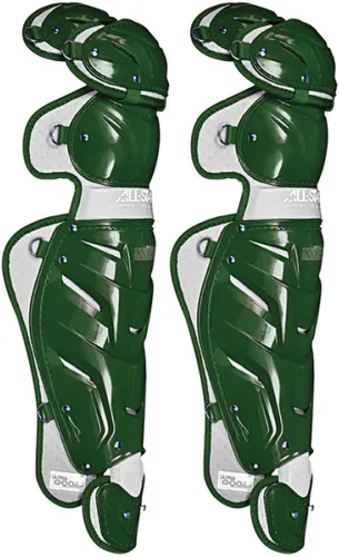 Vista 31 de All-Star Adult System 7 - Protector de piernas, recortado gris, corto de 15.5 pulgadas de longitud