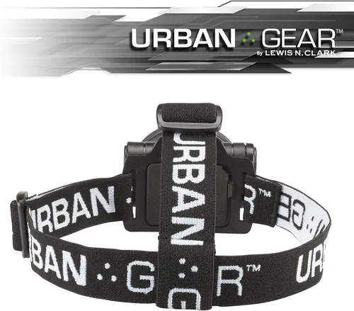 Vista 3 de Urban Gear - Linterna frontal LED súper brillante para correr, acampar, senderismo, escalada, pesca, caza, trotar, 10 lúmenes para adultos y niños