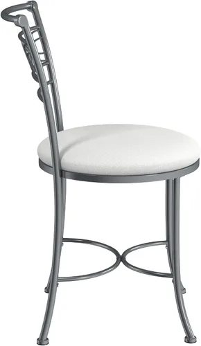 Vista 10 de Hillsdale Furniture Dutton - Taburete de tocador, cromado