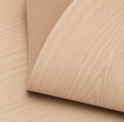 Vista 7 de Chapa de madera de birch de Edge Supply, corte rotatorio, 24” x 48”, sin pegar, respaldo de papel de 10 mil, chapa de roble de cara de grado “A