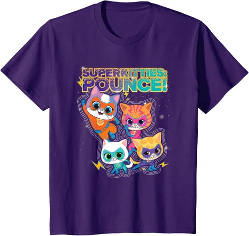 Vista 23 de Disney Junior SuperKitties Pounce! Camiseta de equipo completo, talla S