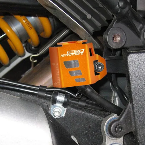 Vista 10 de Modeer Compatible con 1090 Adventure R 2016-2021 Depósito de líquido de freno trasero de motocicleta Protección 1190r accesorios de aventura (negro)