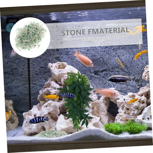 Vista 2 de Yardwe 6 paquetes de almohadas suculentas para decoración de piedras, relleno de pecera, piedras para paisajismo, jarrón, acuario, guijarros