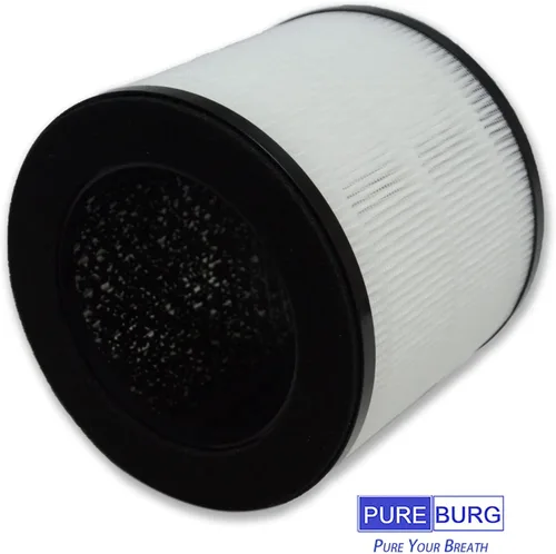 Vista 2 de PUREBURG Filtros de repuesto AF1 compatibles con purificadores de aire BLACK+DECKER BAPT01 y BAPT02, paquete de 2 unidades H13 HEPA de 3 etapas
