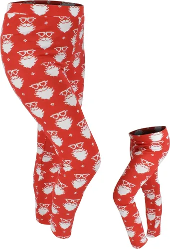 Vista 2 de UB Mommy and Me Christmas Santa Mother Daughter Matching Leggings