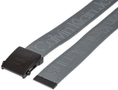 Vista 4 de Calvin Klein de los hombres ajustable Firma algodón belt-white