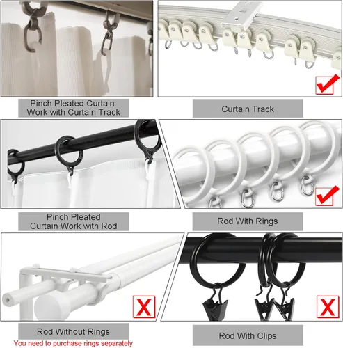 Vista 8 de Cortinas traslúcidas de encaje blanco de 45 pulgadas de largo, paneles de cortinas plisadas para ventana, 26 pulgadas de ancho x 45 pulgadas