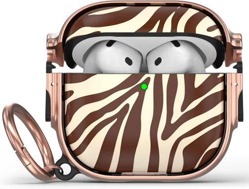 Vista 65 de Funda para AirPods Pro 2/1 con bloqueo de seguridad, compatible con Magsafe Negro + Blanco