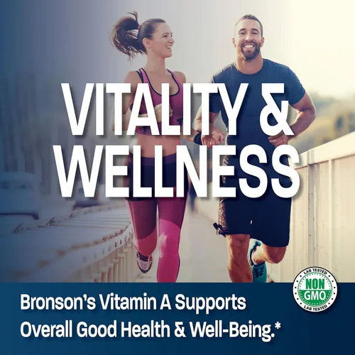 Vista 9 de Bronson Complejo de vitamina B Super B de liberación lenta sostenida + vitamina A 10,000 UI Fórmula premium sin OMG