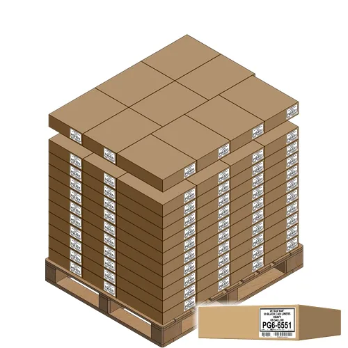 Vista 8 de Aluf Plastics Bolsas de basura negras resistentes de 65 galones, 1.5 mil, 50 x 48 pulgadas, paquete de 5000 unidades, para contratistas, exteriores