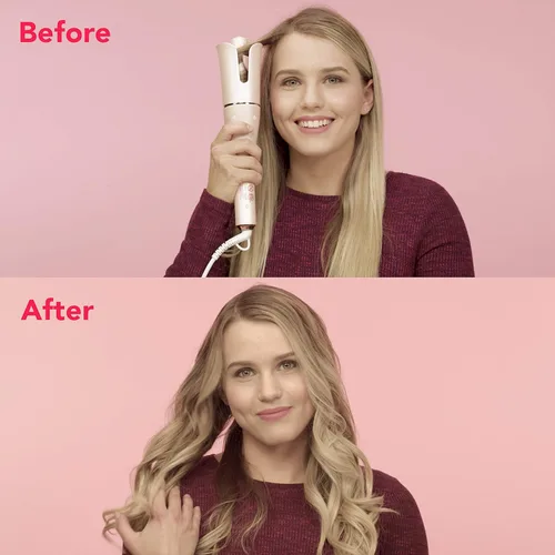 Vista 6 de Lena Rizador automático de pelo con rizador automático • Rizador iónico autorgiratorio • Lo mejor para cabello largo y mediano