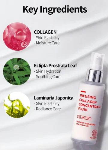 Vista 5 de BEAUDIANI Infusión de líquido concentrado de colágeno, hidratante facial ligero e hidratante, loción lechosa para todo tipo de piel, cuidado diario