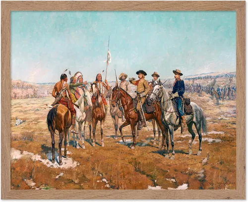 Vista 81 de Poster Master Póster vintage de The Lookout, estampado retro de vaquero, arte occidental, arte del salvaje oeste, arte de equitación, regalo