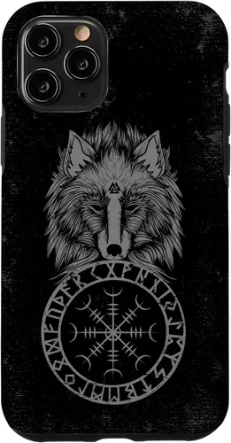 Vista 29 de Viking Aegishjalmur Runes Fenrir Odin Helm of Awe Phone Case for iPhone 17