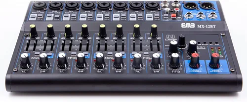 Vista 4 de EMB MX12BT 99 DSP Mezclador de audio de 12 canales Consola de mezcla MP3 escritorio de sonido con Bluetooth