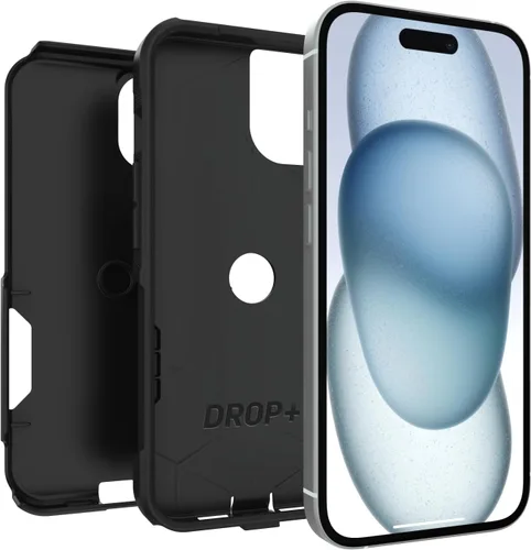 Vista 5 de OtterBox - Funda para iPhone 17e, 16e, 15, 14 y 13 serie Commuter, color negro, delgada y resistente, apta para bolsillo, con protección de puerto
