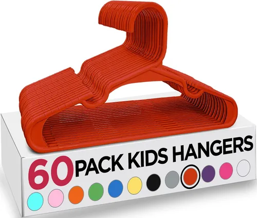 Vista 45 de Utopia Home Paquete de 20 Perchas para Niños - Perchas de Plástico para Bebé de 11.5 Pulgadas para Armario - Perchas para Niños para Ropa y Percha