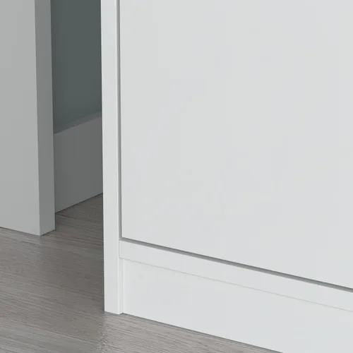 Vista 7 de ECACAD Banco de almacenamiento de zapatos de 2 niveles con asiento acolchado, 2 puertas y 4 compartimentos de almacenamiento, banco de madera