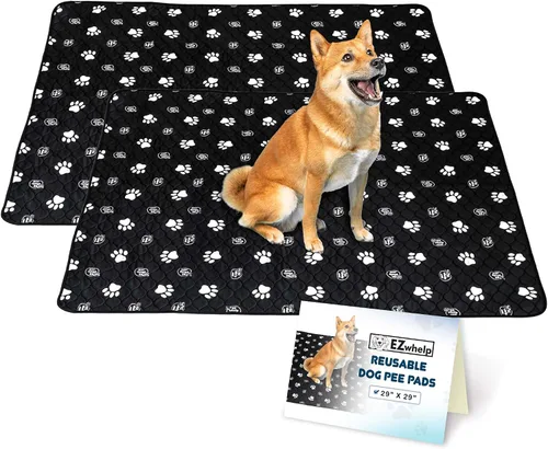 Vista 10 de EZwhelp Almohadillas reutilizables para orina de perro, lavables e impermeables para entrenamiento de orinal o almohadillas de parto, 24 x 48