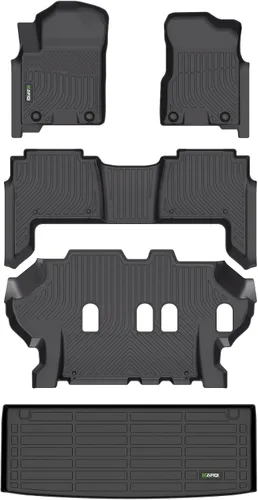 Vista 52 de HAFIDI® Juego de alfombrillas y forro de carga para Kia EV9 2024 2025 2026 (no apto para sillas de relajación), protección para todo tipo de clima