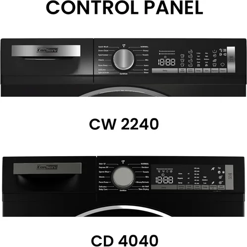 Vista 5 de Conserv 2.2 cf 120 V Lavadora y 4 Cf 220V Secadora Condensación Fabricada en Europa (Negro Mate)