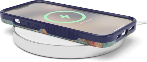 Vista 7 de Casely Funda para iPhone 14 Flores de Van Gogh 50 aniversario Compatible con MagSafe Funda para iPhone 14