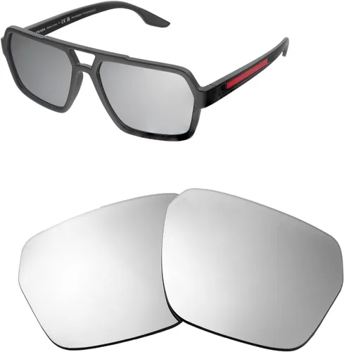 Vista 3 de Walleva Lentes de repuesto para gafas de sol Prada Linea Rossa SPS01X - Múltiples opciones disponibles