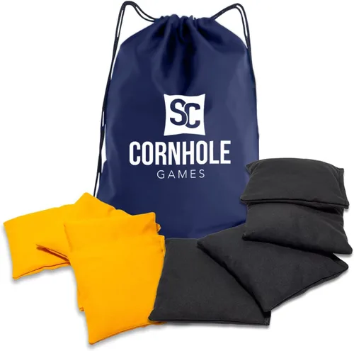 Vista 24 de Bolsas de cornhole resistentes al clima (juego de 8) - Tamaño/peso profesional de regulación (16 oz) - Uso en tableros de cornhole profesionales