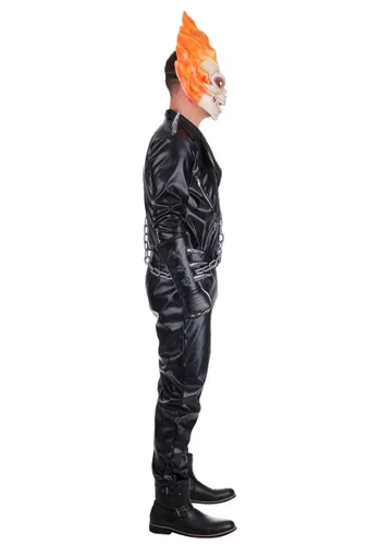 Vista 4 de Disfraz Deluxe para Hombre de Ghost Rider de Marvel Multicolor