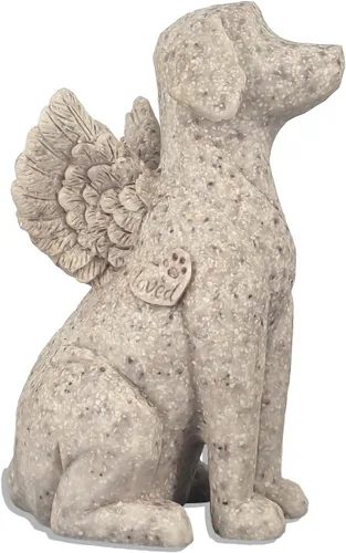 Vista 9 de Figura conmemorativa de ángel para la pérdida de perro, regalo de duelo de mascotas con puente arcoíris, regalo para mamá