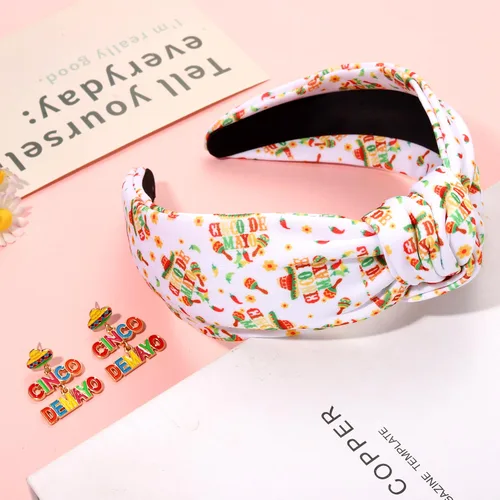 Vista 205 de YAHPERN Diadema para el día de San Valentín para mujer, colorida diadema de algodón con estampado de corazón de conversación XOXO Love, diadema