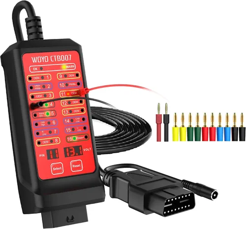 Vista 10 de OBD2 Breakout Box, WOYO CTB007 12V/24V CAN Tester Box (27.5 pulgadas/70cm)