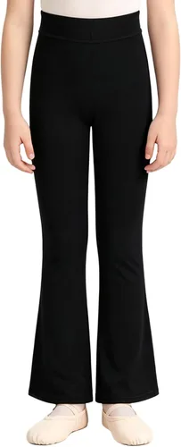 Vista 6 de Leggings acampanados para niños, mejora de la postura del ritmo Negro